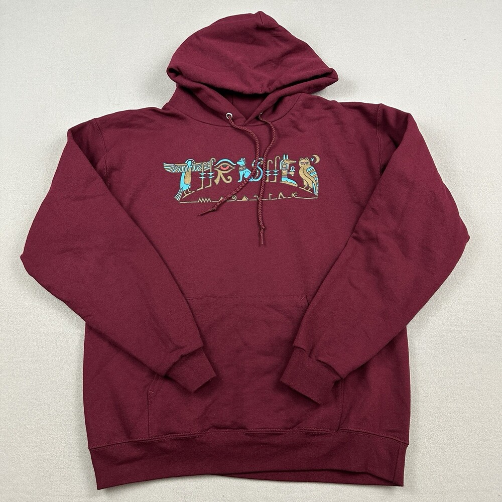 Thrasher Magazine Hoodie Men Small Red Hieroglyphic Sweatshirt Skateboarding S